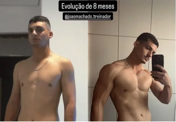 Adrian Rinaldi antes e depois
