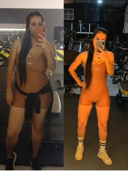 Stefany Vieira antes e depois